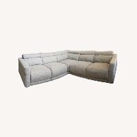 Light Gray Fabric 3+ Piece Sectional