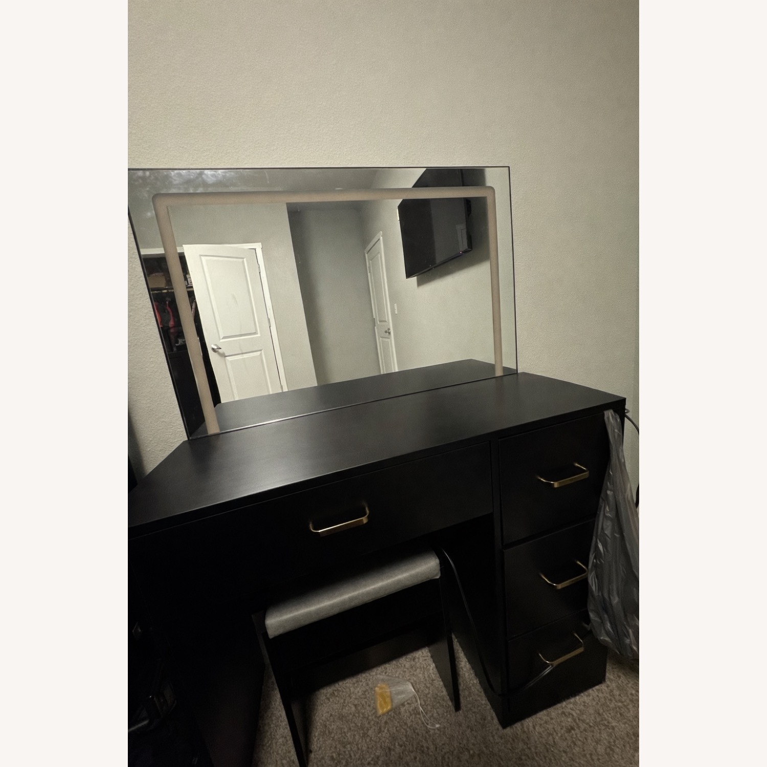 Black Full Mirror anity - image-1