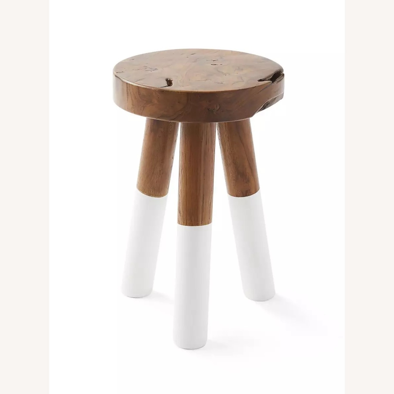 Pair of Serena & Lily Dip-Dyed Stools - image-2