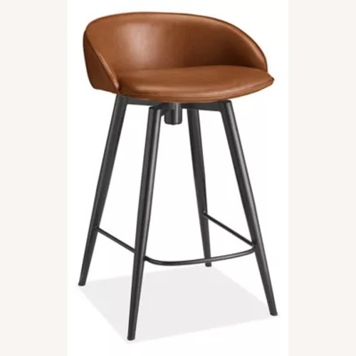 Used  Sylvan Swivel Counter Stool in Synthetic Leather for sale on AptDeco