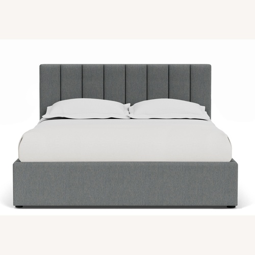 Used Room & Board Hartley Queen Bed in Destin Fabric for sale on AptDeco