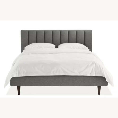 Used Room & Board Hartley Queen Bed in Destin Fabric for sale on AptDeco