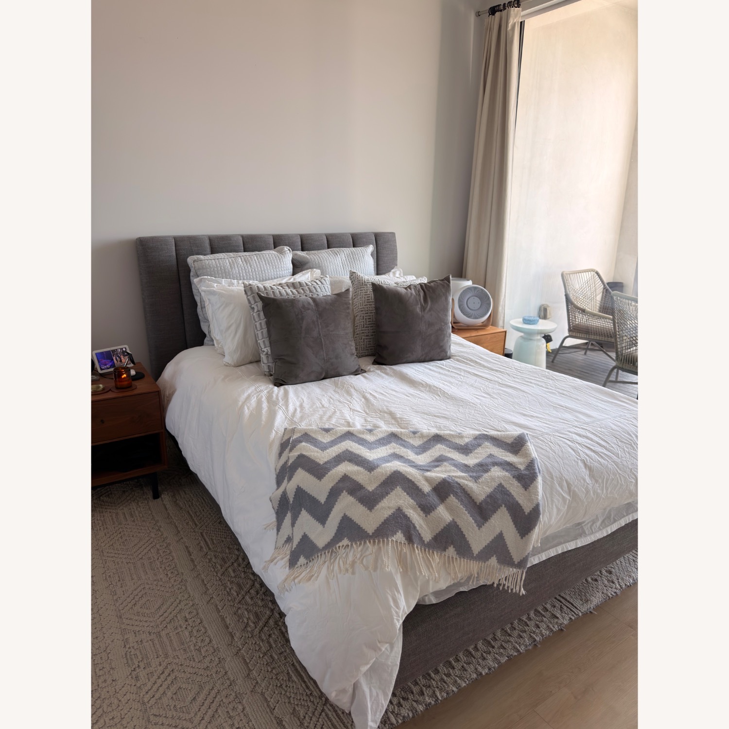 Room & Board Hartley Queen Bed in Destin Fabric - image-2