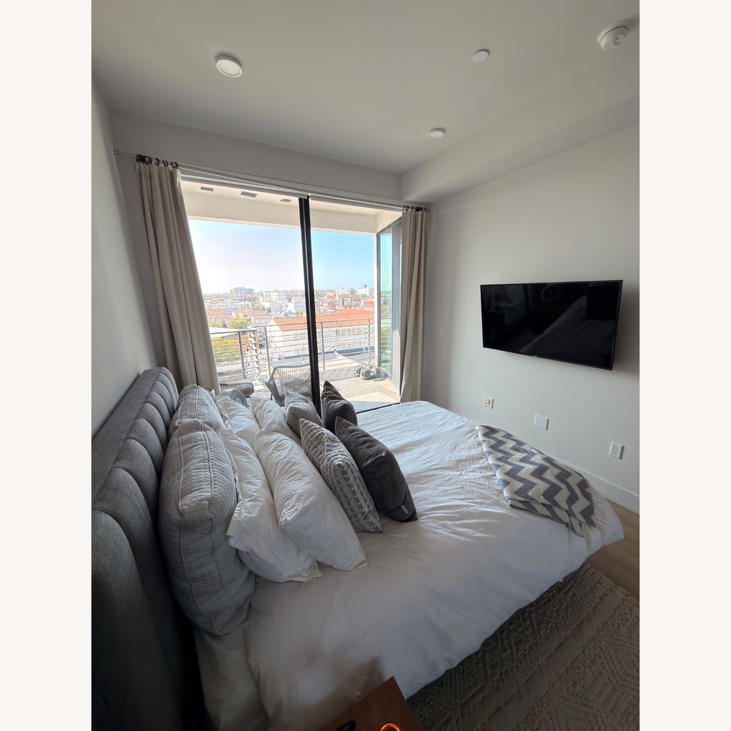 Room & Board Hartley Queen Bed in Destin Fabric - image-6