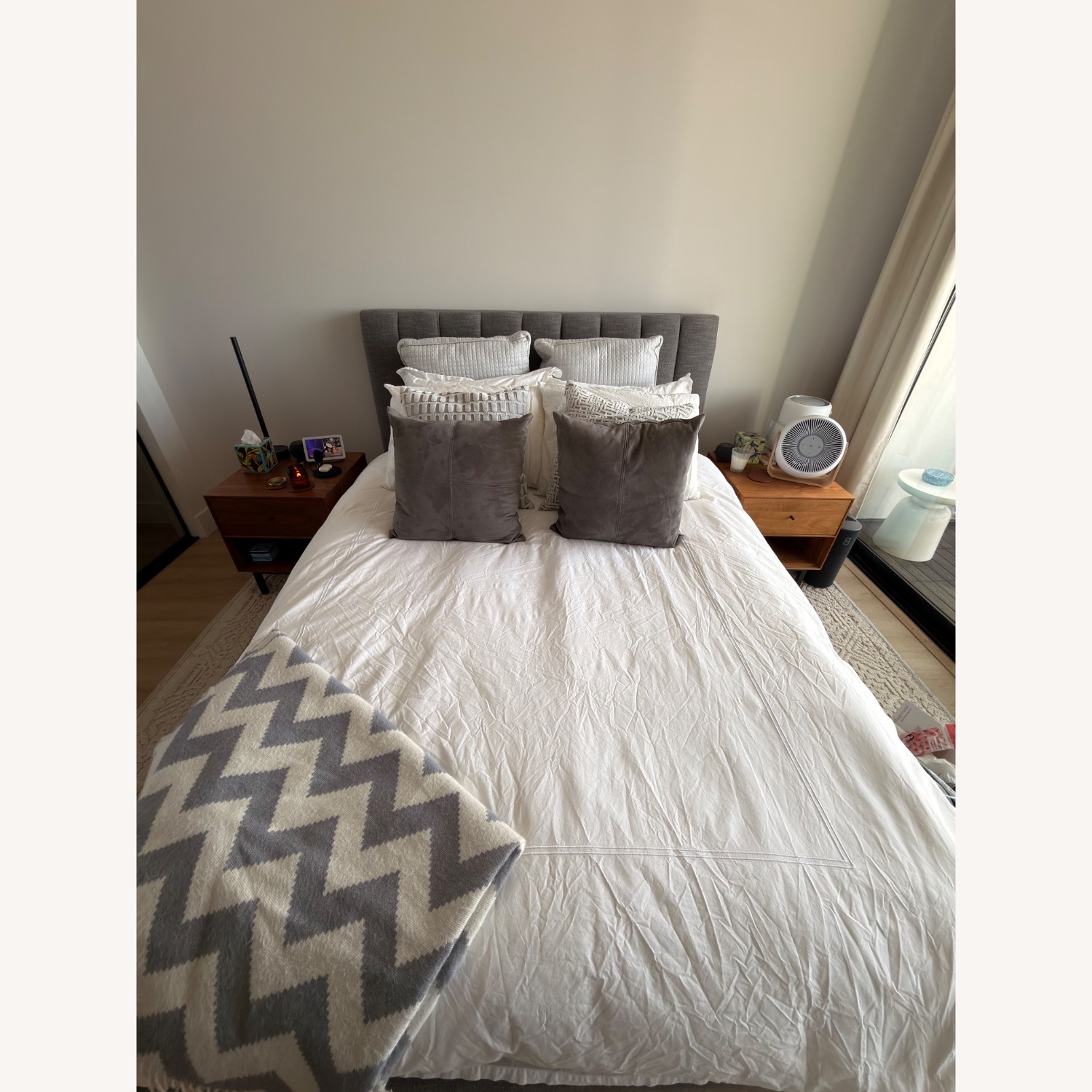 Room & Board Hartley Queen Bed in Destin Fabric - image-3