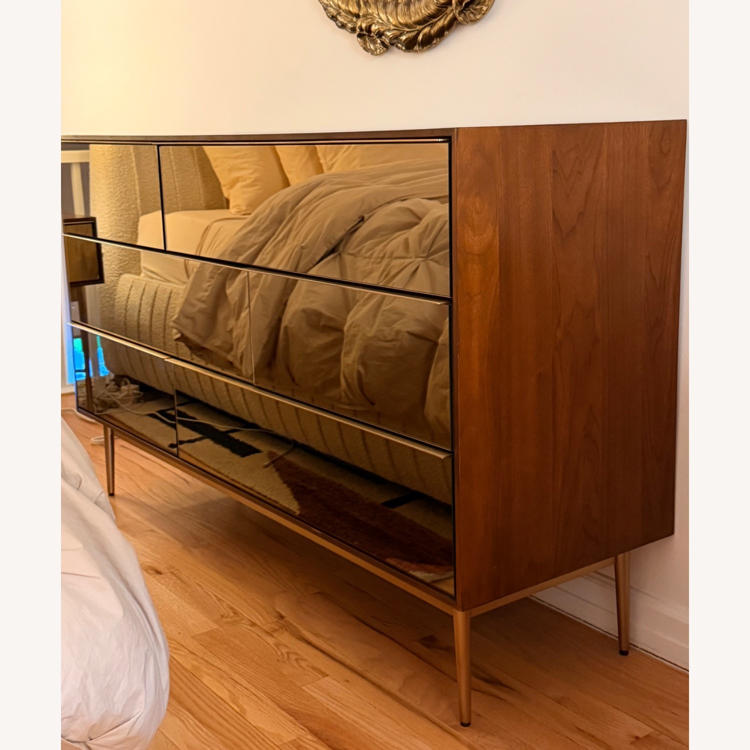 West Elm Nouveau Mirror 6-Drawer Dresser - image-12