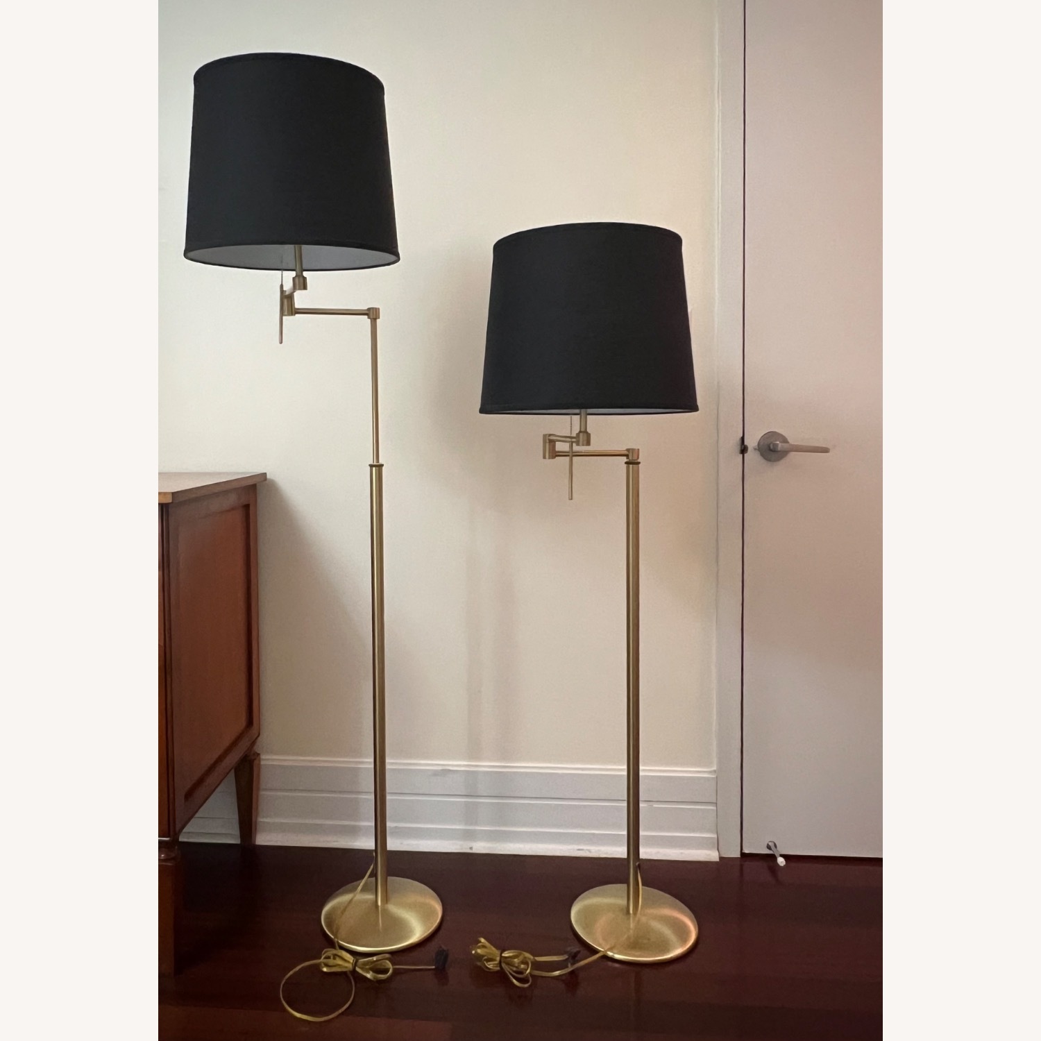 Gracious Home Gold Brass Floor Lamp - image-1