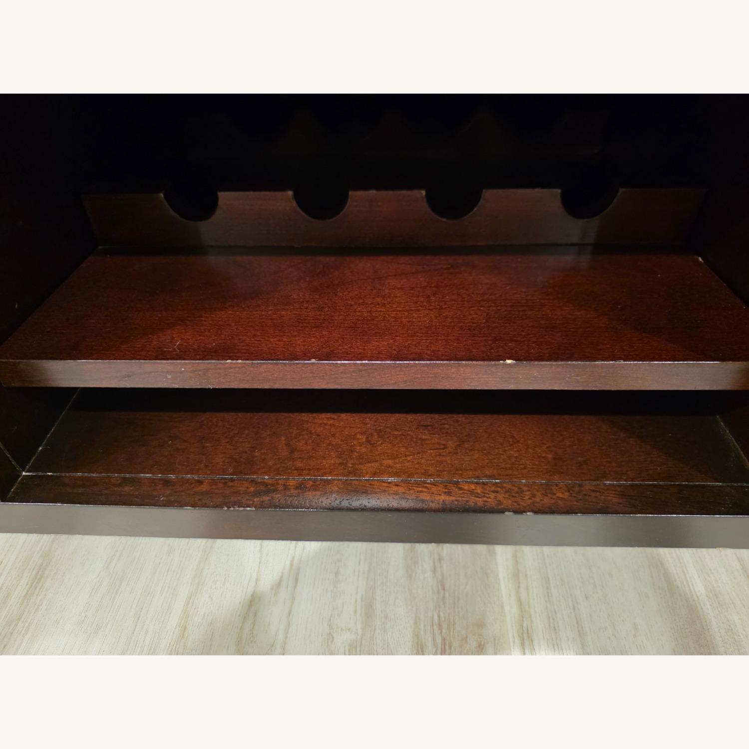 Havertys Solid Wood Mirrored Back China Cabinet - image-4