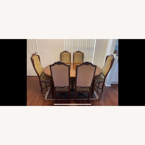 Used French Style Dining Set with 8 Chairs for sale on AptDeco