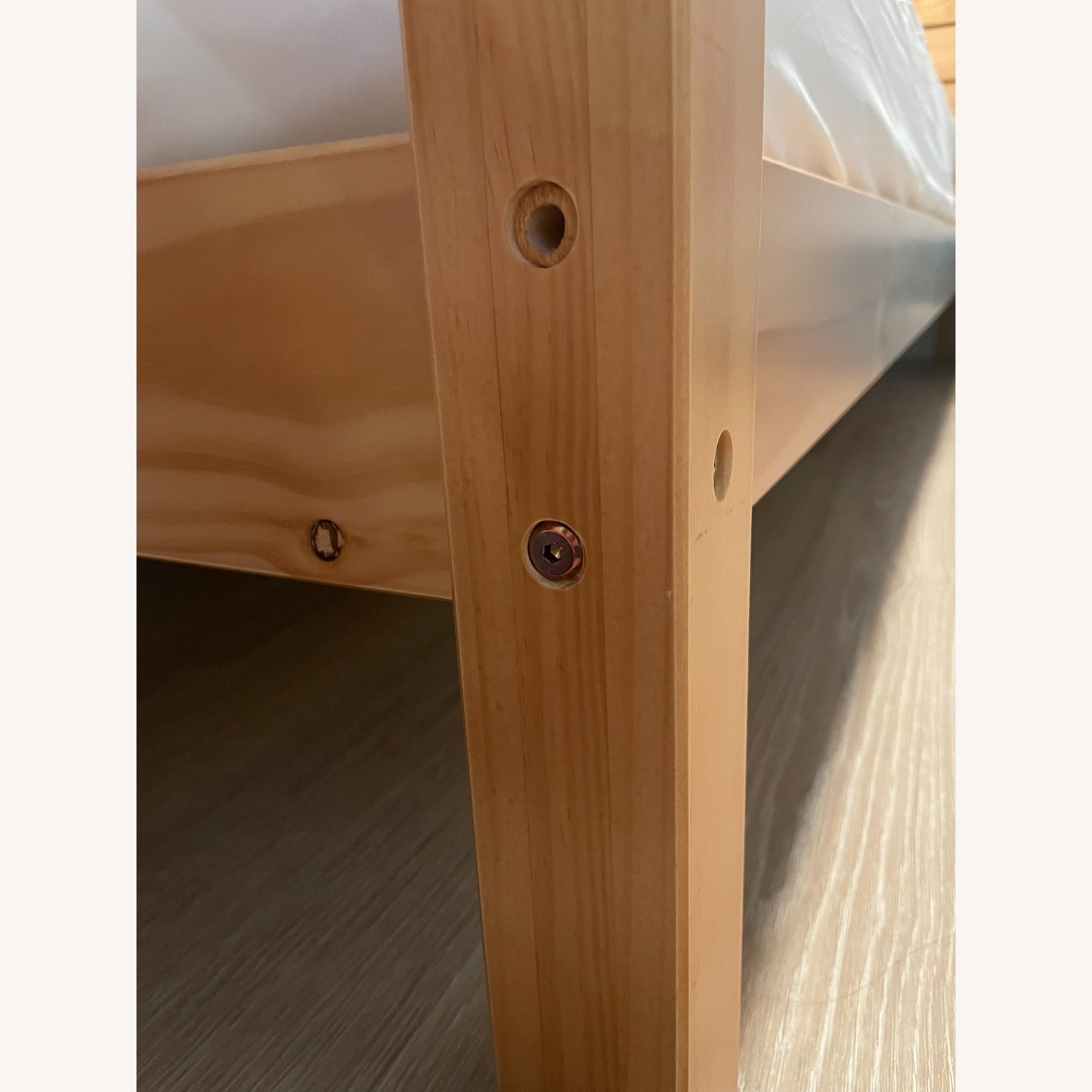 Wayfair Natural Wood Queen Bed - image-5