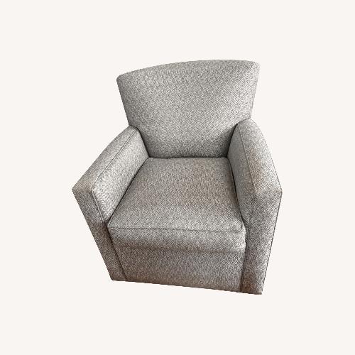 Used Ethan Allen Blue Swivel Chair for sale on AptDeco