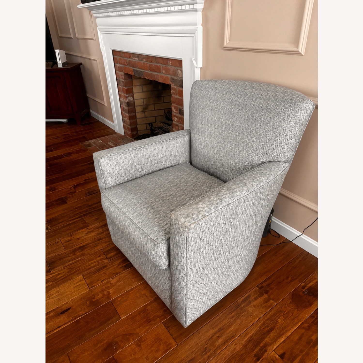 Ethan Allen Blue Swivel Chair - image-2