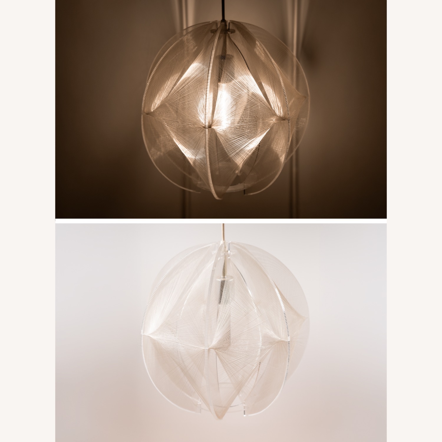 Vintage MCM Filament Pendant by Paul Secon, Sompex - image-16