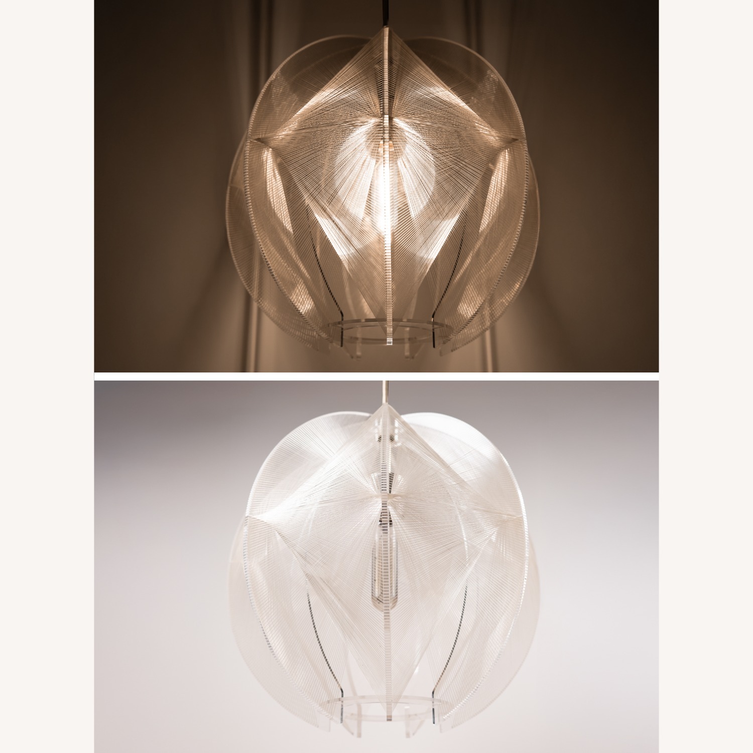 Vintage MCM Filament Pendant by Paul Secon, Sompex - image-18