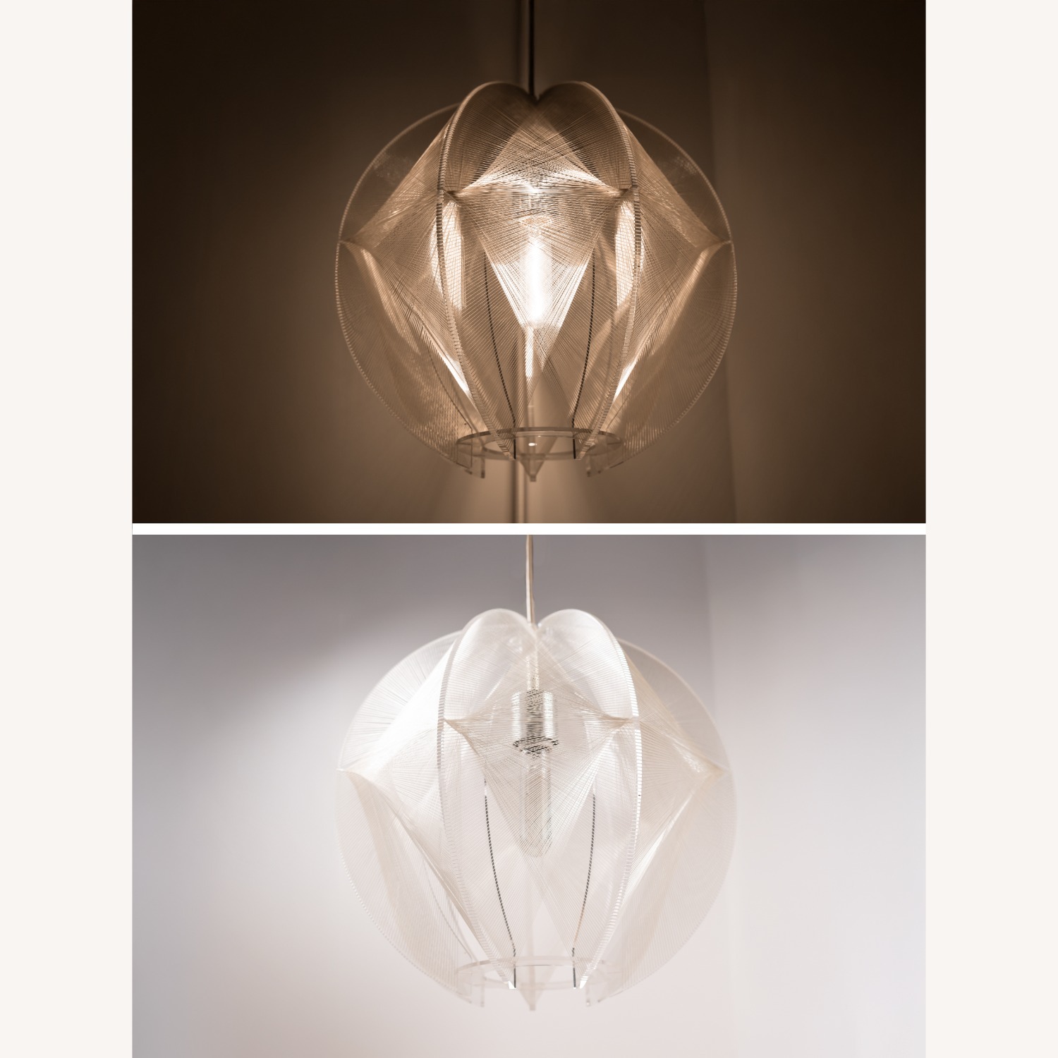 Vintage MCM Filament Pendant by Paul Secon, Sompex - image-10