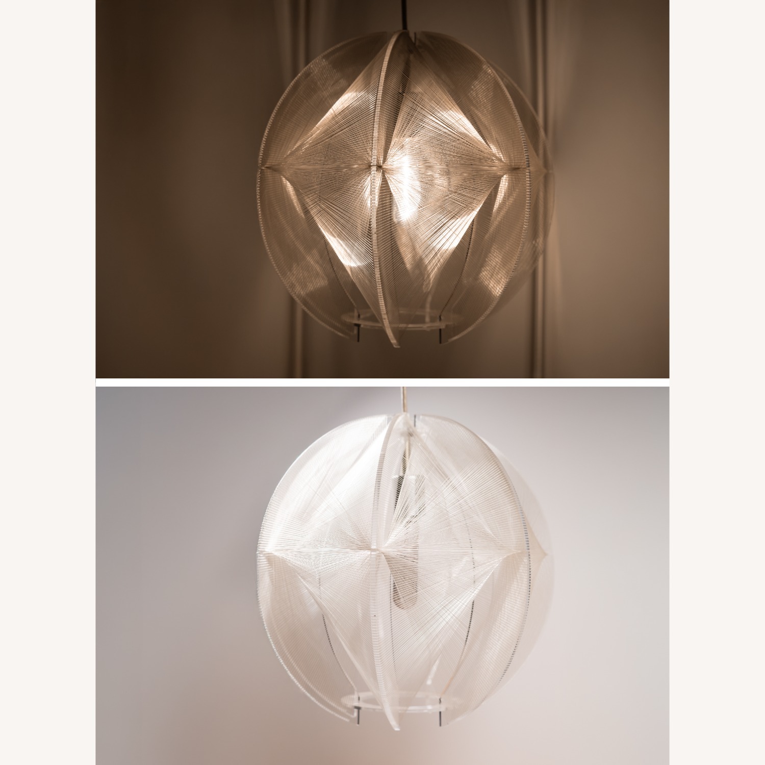 Vintage MCM Filament Pendant by Paul Secon, Sompex - image-7