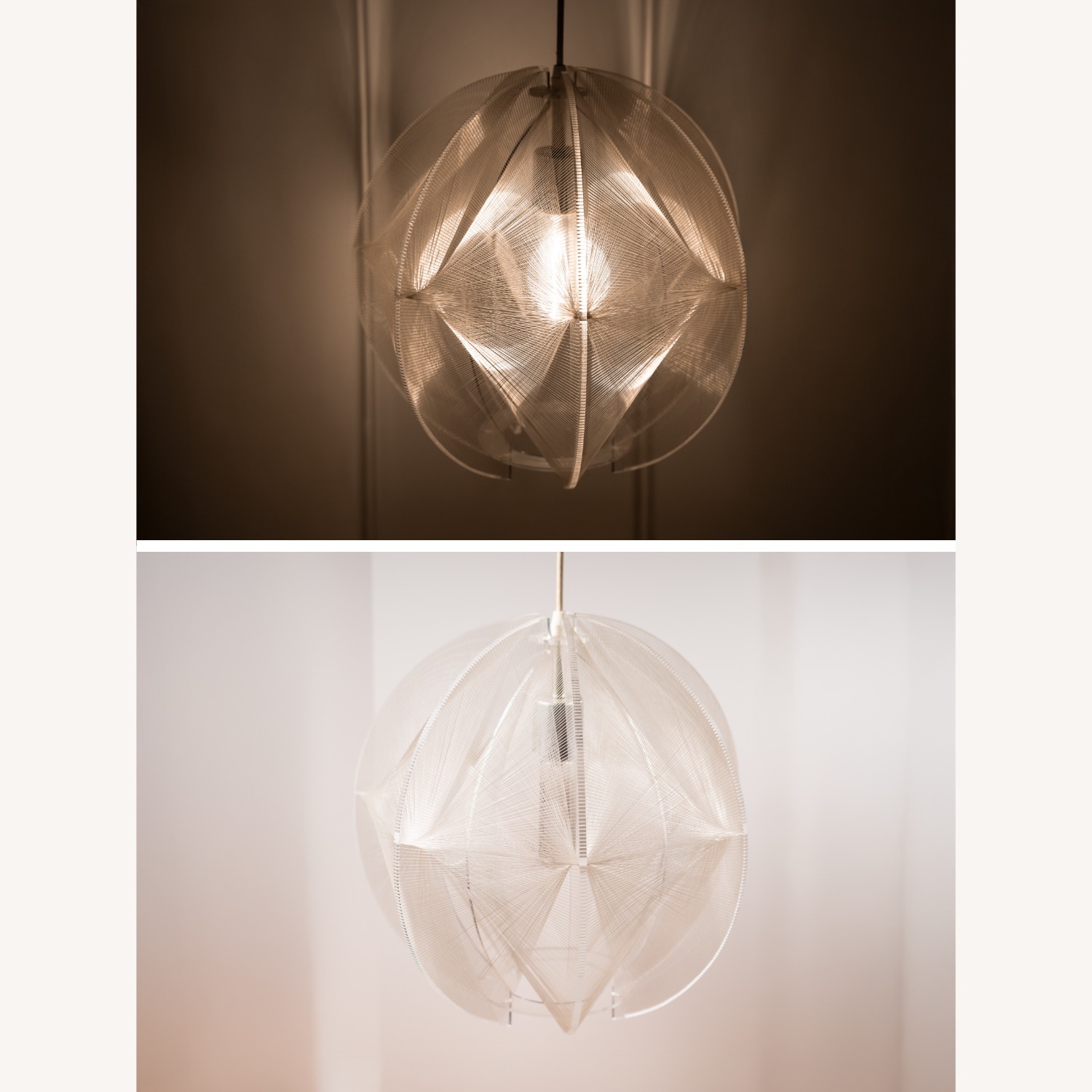 Vintage MCM Filament Pendant by Paul Secon, Sompex - image-17