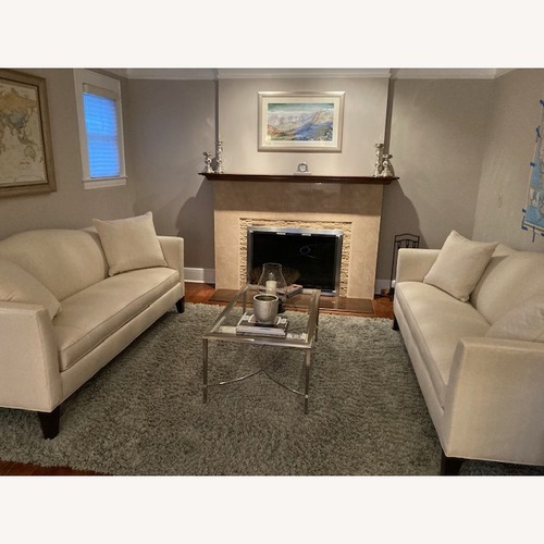 Used Ethan Allen Classic Cream Sofa 3 Seater for sale on AptDeco