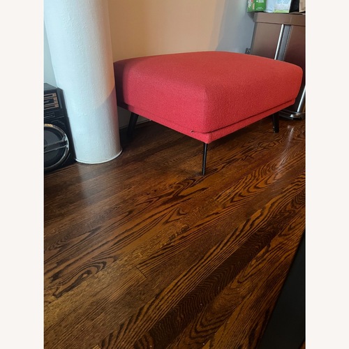 Used Design Within Reach Costura Red Fabric 2 Piece Sectional for sale on AptDeco