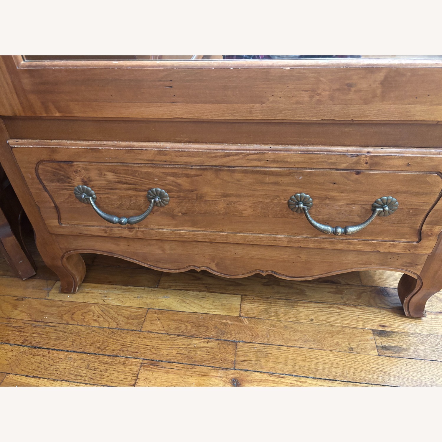 Ethan Allen Bonnetiere Mirrored Armoire Wardrobe - image-7