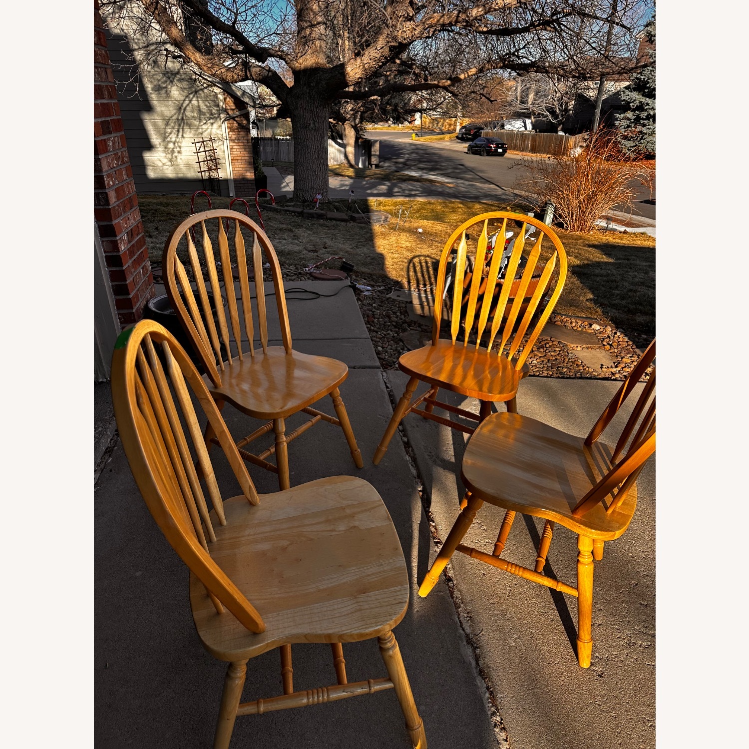 Vintage/Antique Yellow Office Chairs - image-4