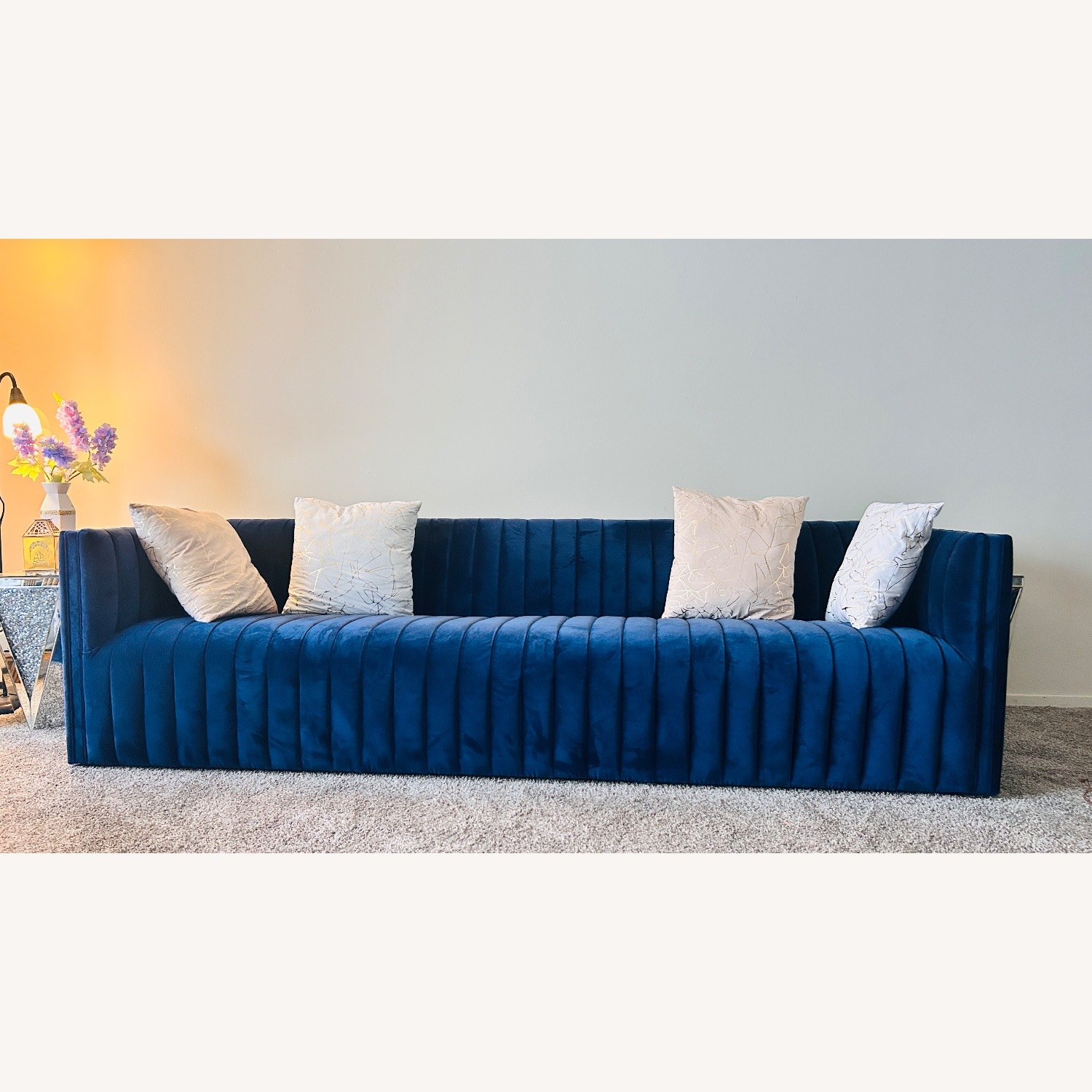 Four Hands Augustine Sofa Blue 3+ Seater Sofa - image-1