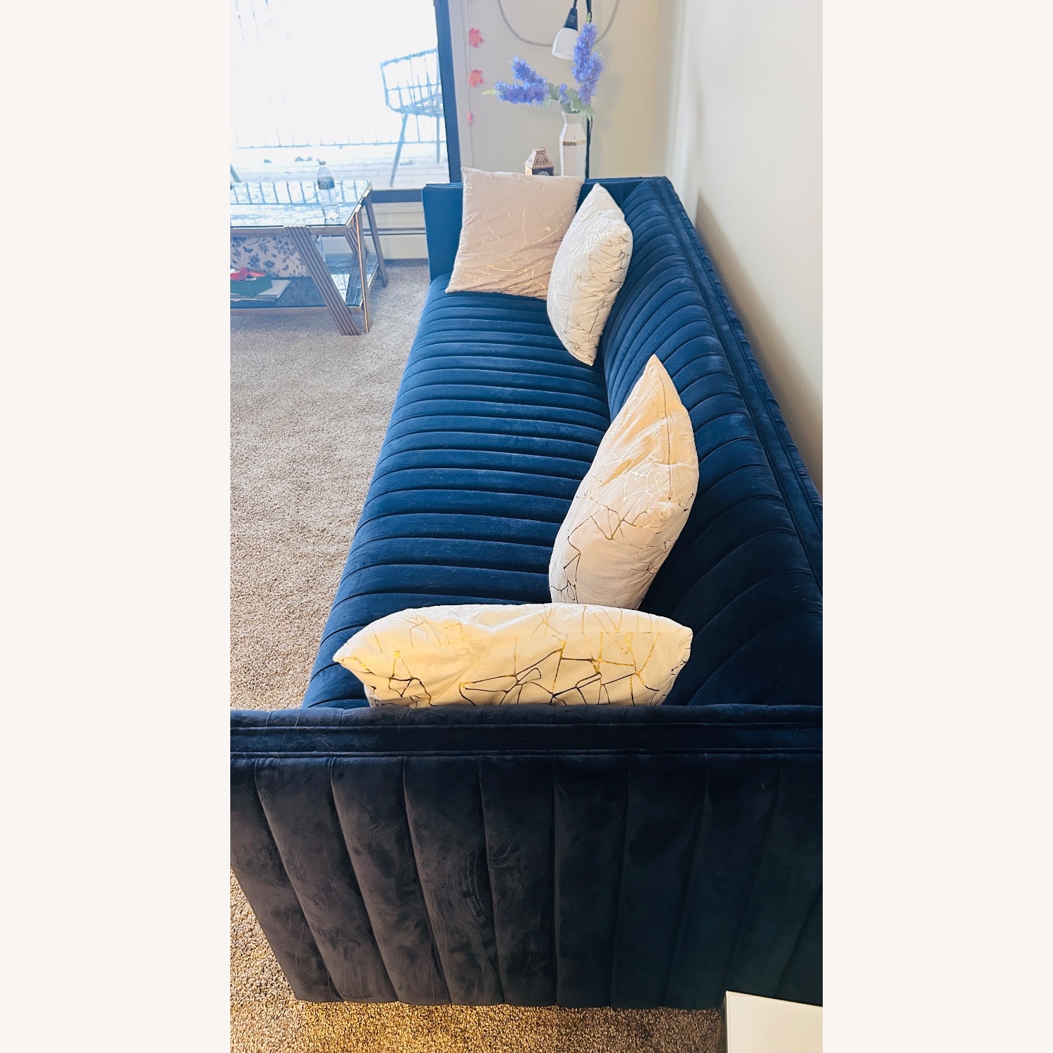 Four Hands Augustine Sofa Blue 3+ Seater Sofa - image-2