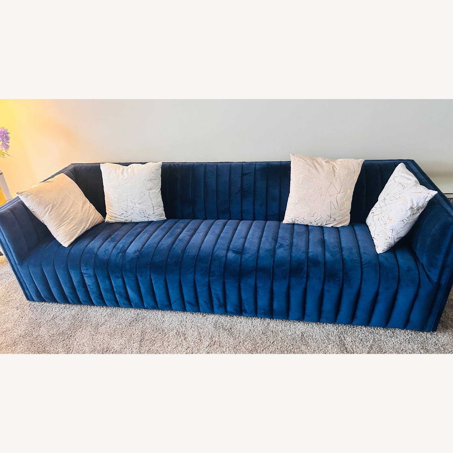 Four Hands Augustine Sofa Blue 3+ Seater Sofa - image-3