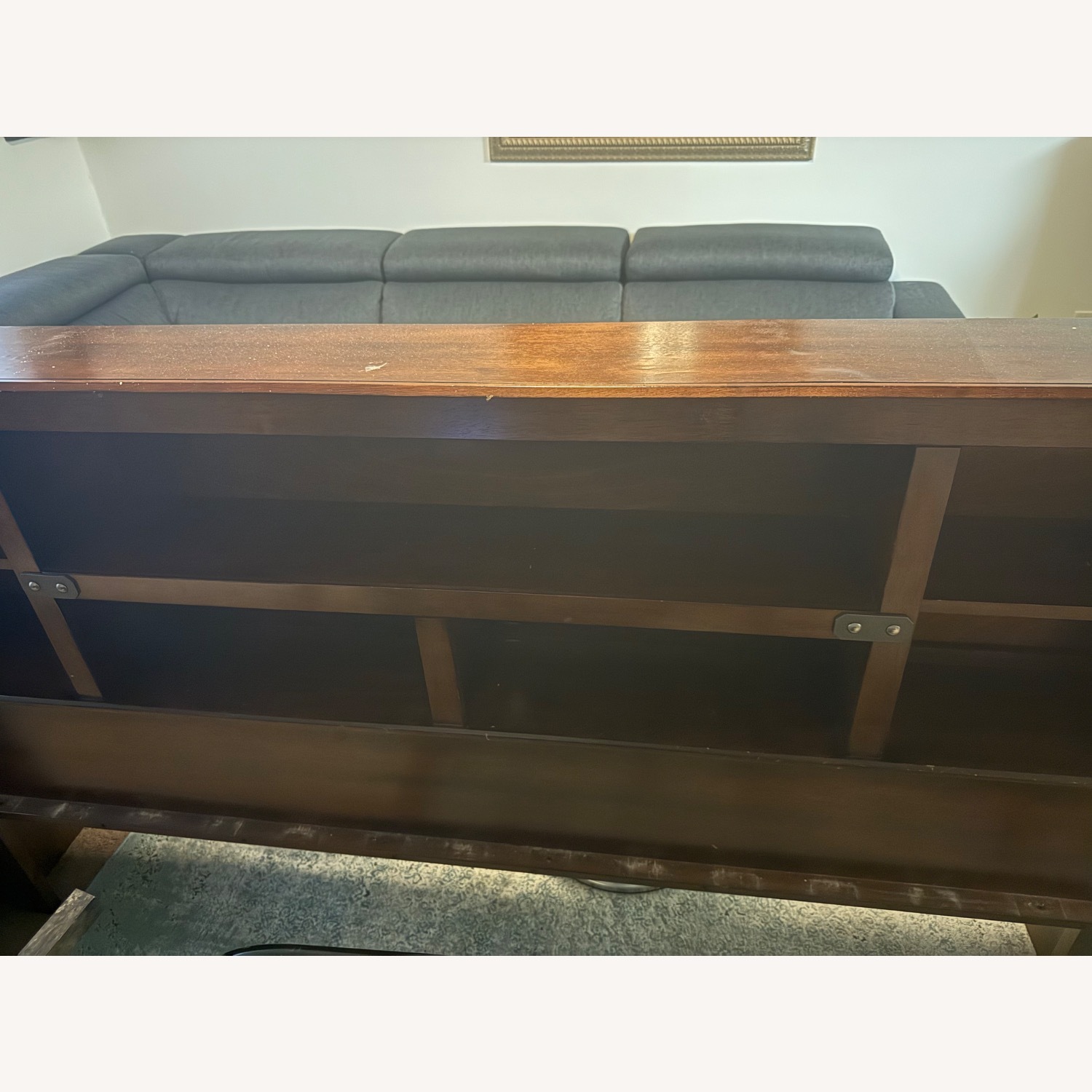 Raymour & Flanigan Dark Brown Wood Twin Bed - image-3