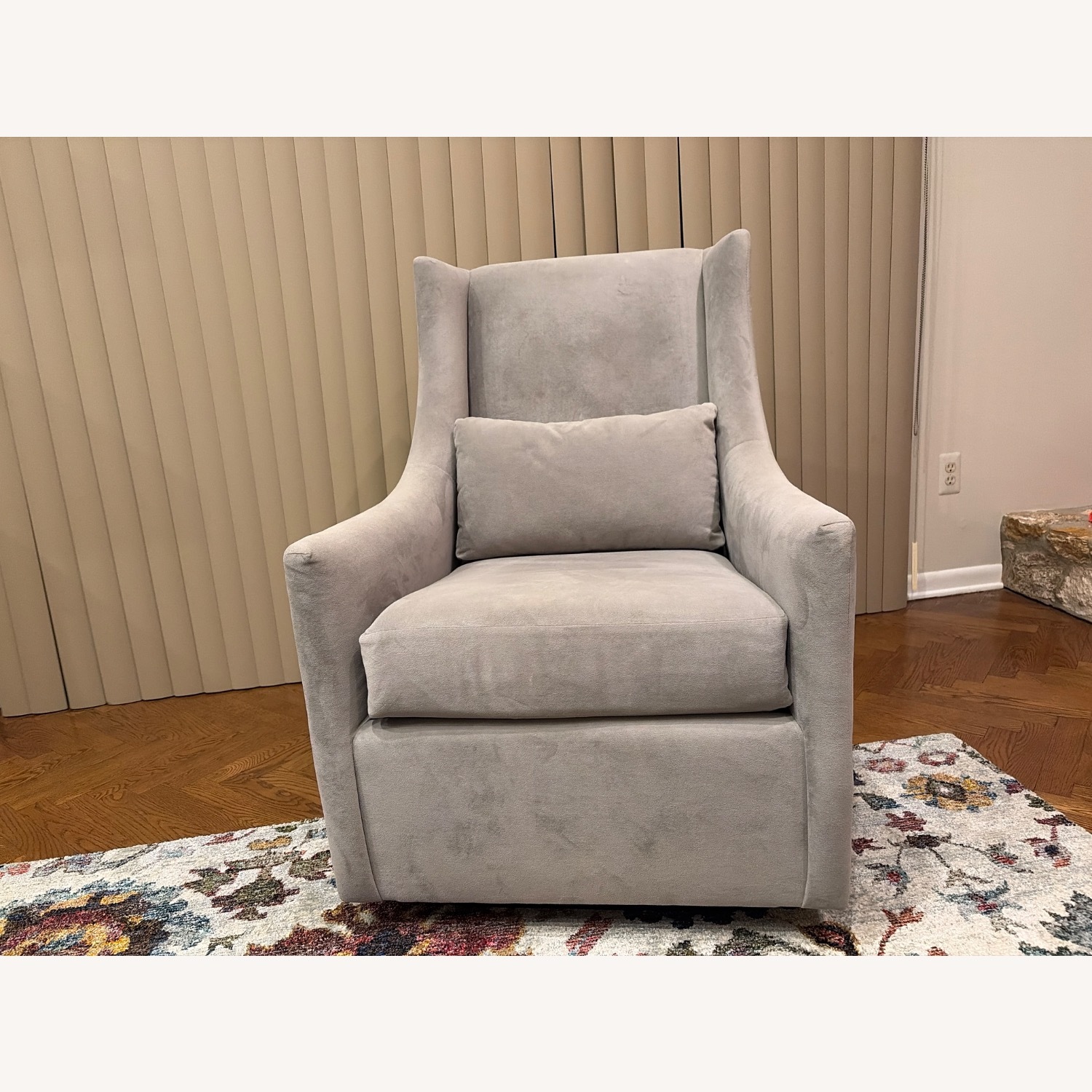 West Elm Graham Glider Performance Velvet - image-4