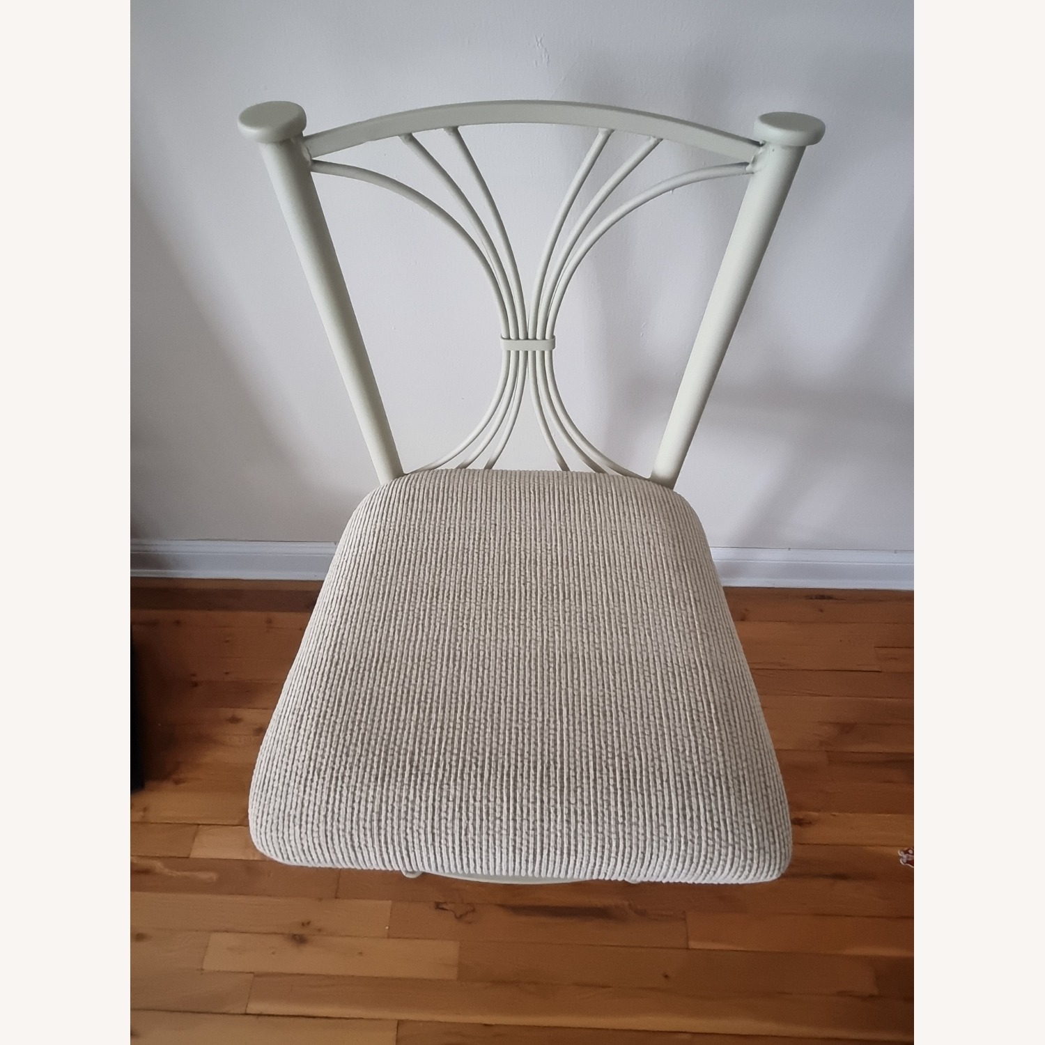 Off White Fabric High Chairs - image-2