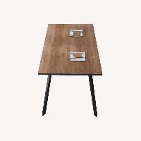 Wade Logan Light Brown Wood Dining Table