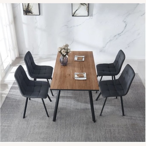 Used Wade Logan Light Brown Wood Dining Table for sale on AptDeco