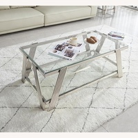 Amazon Golden Glass Coffee Table 