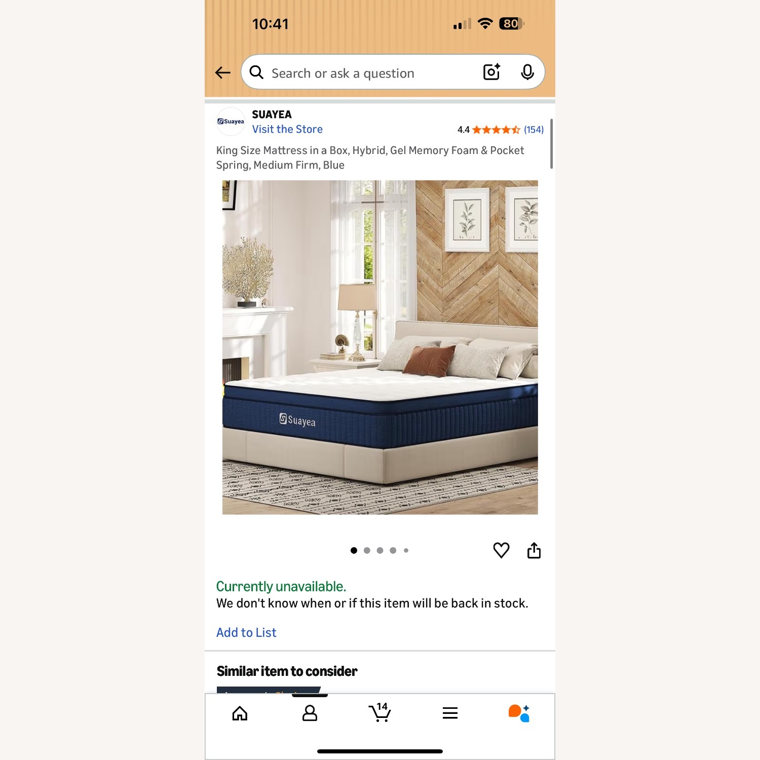 Amazon Black King Bed - image-4