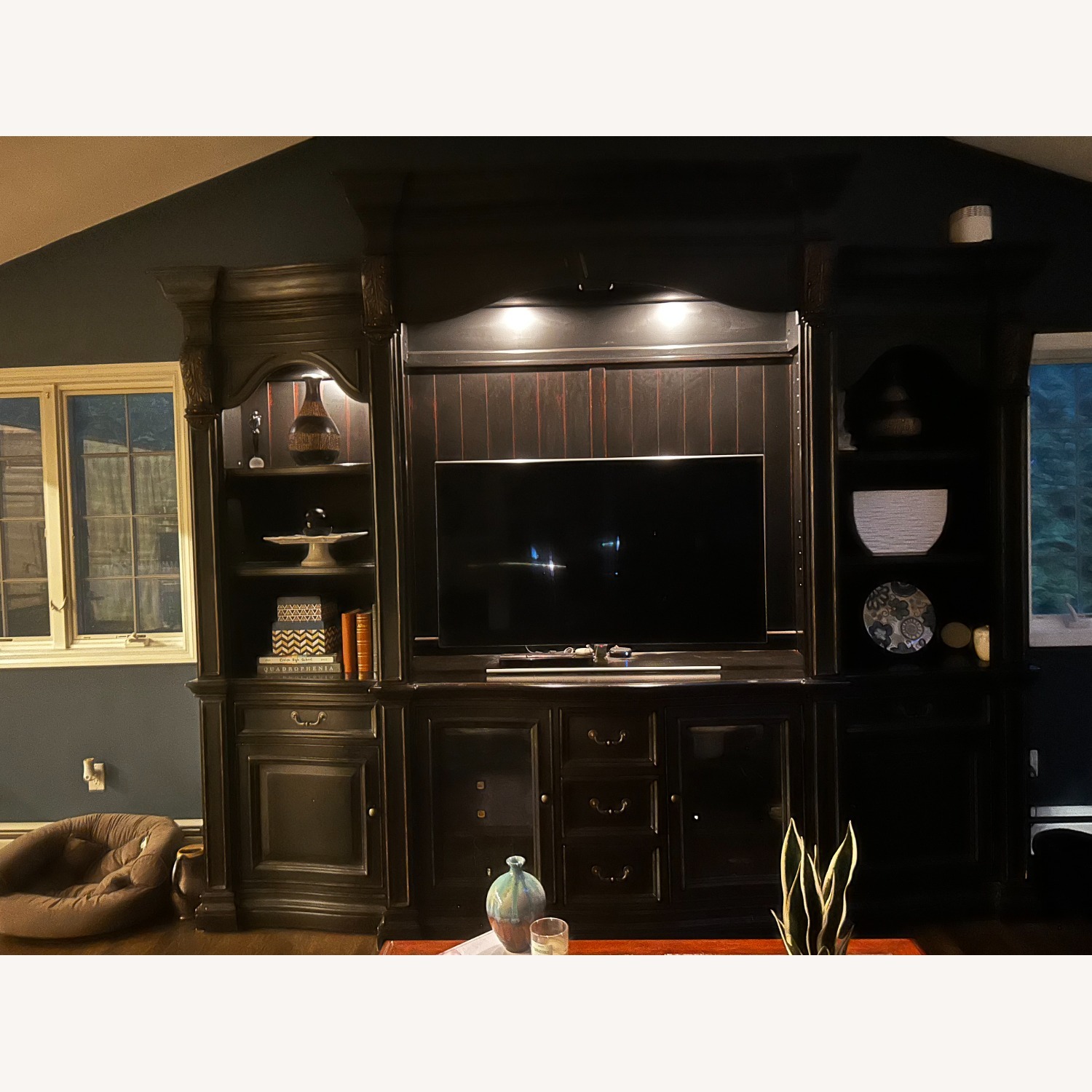 Hooker Furniture Corporation Black Wood Wall Unit - image-2