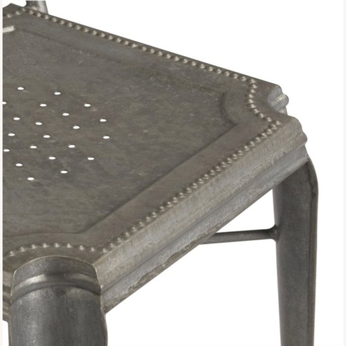 Used Crate & Barrel Lyle Silver Metal Dining Chairs for sale on AptDeco