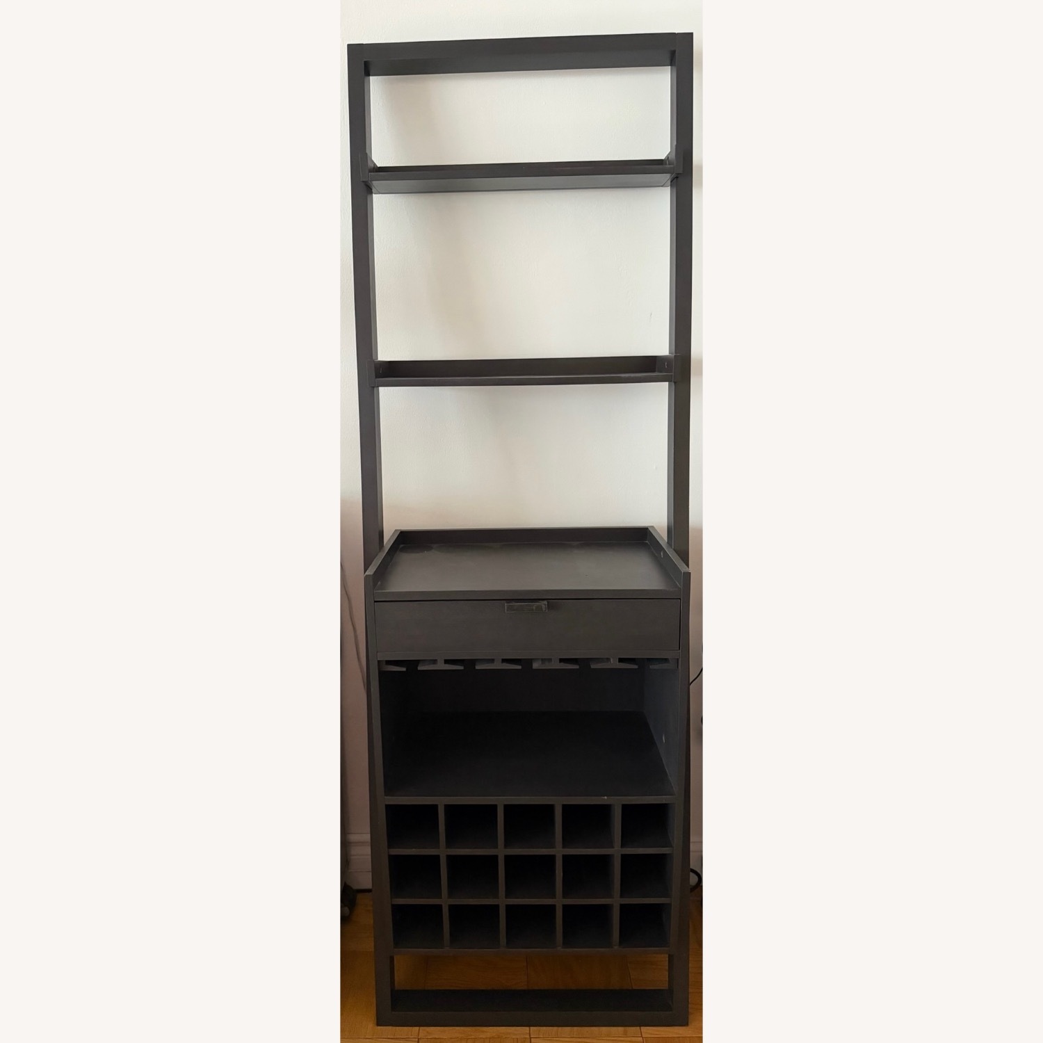 Crate & Barrel Sloane Espresso Leaning Bar - image-3