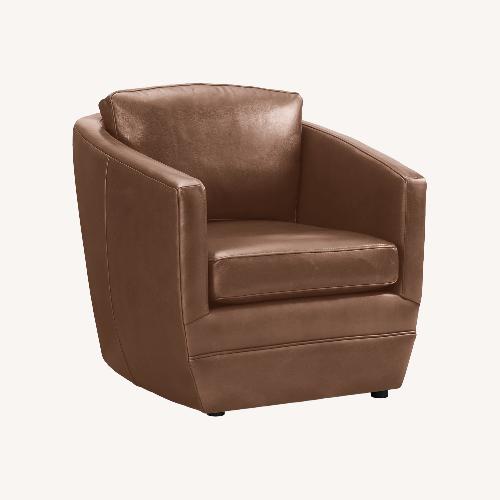 Used Room & Board Ford Light Brown Leather Armchair for sale on AptDeco