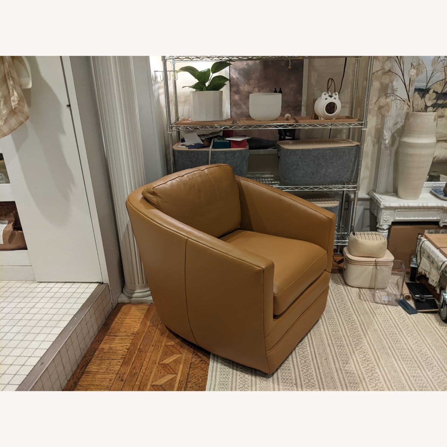Room & Board Ford Light Brown Leather Armchair - image-2