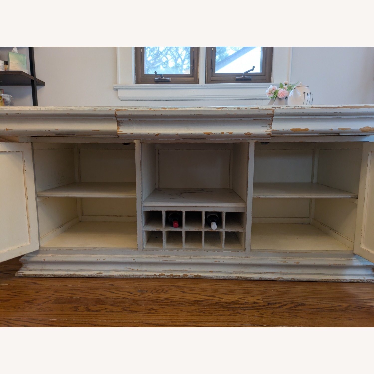 ABC Carpet and Home Light Gray Marble Sideboard - image-4