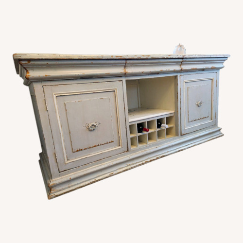 Used ABC Carpet and Home Light Gray Marble Sideboard for sale on AptDeco