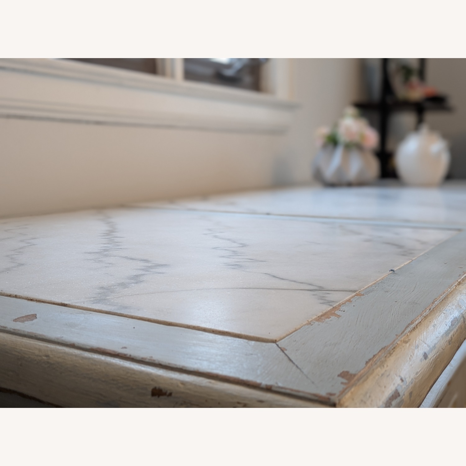 ABC Carpet and Home Light Gray Marble Sideboard - image-2