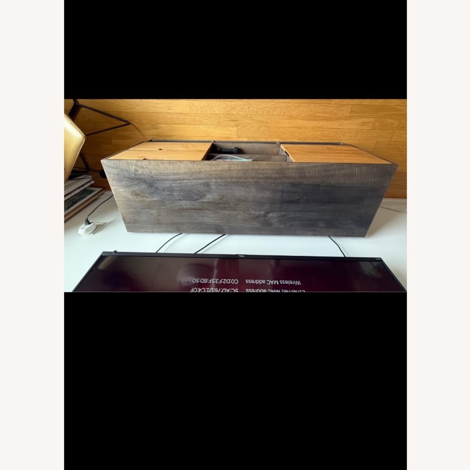 CB2 Dark Brown Wood Media Storage - image-7