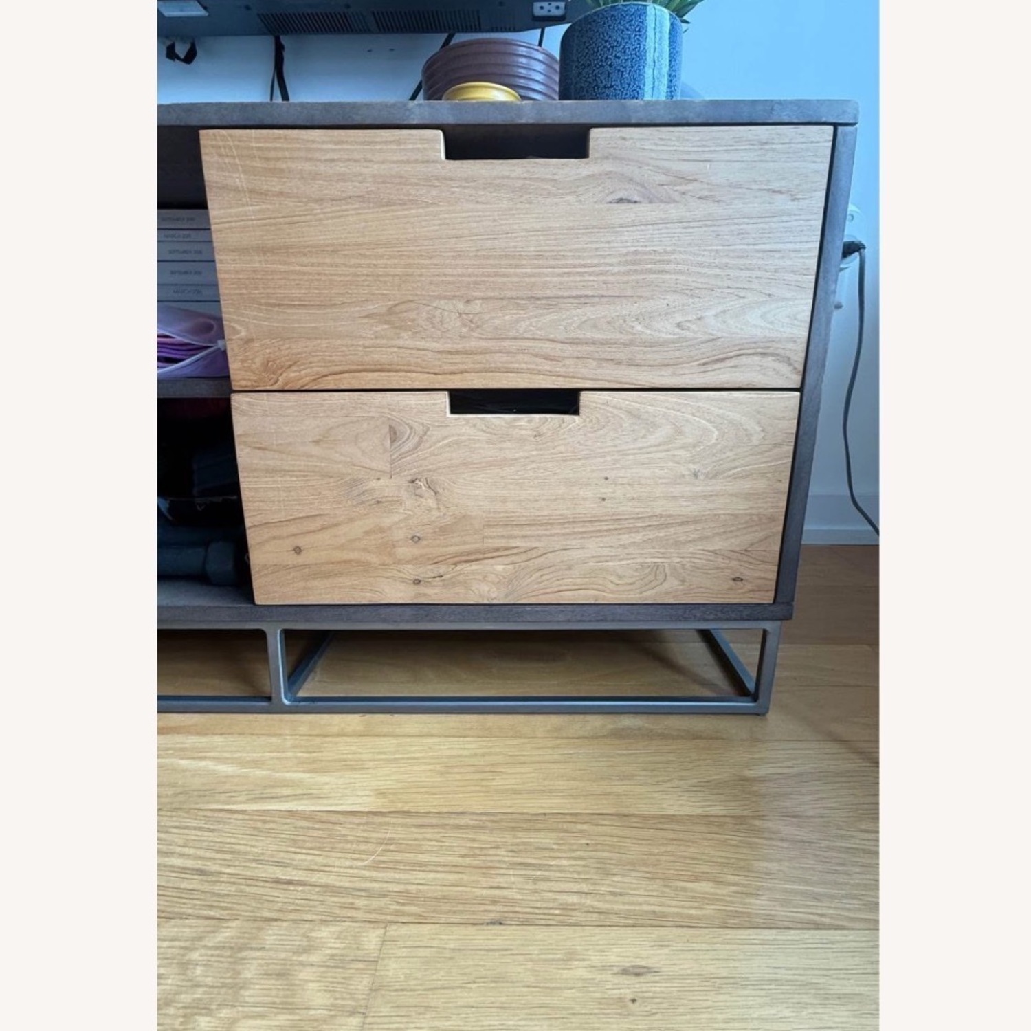 CB2 Dark Brown Wood Media Storage - image-6