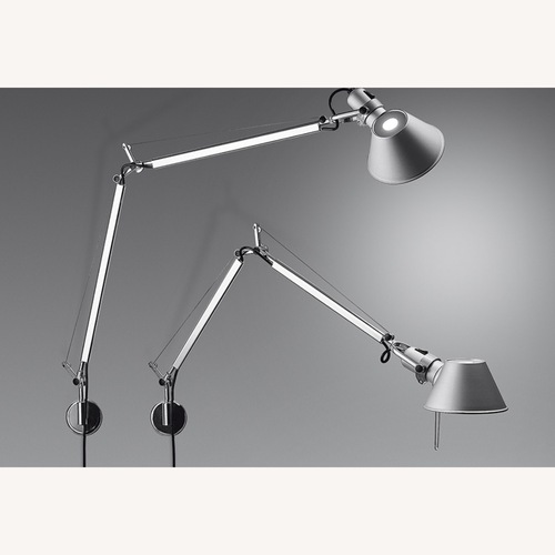 Used Artemide Silver Aluminum Wall Lamp for sale on AptDeco
