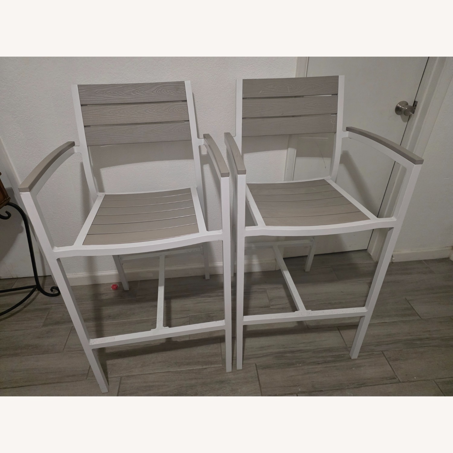 Modway White Aluminum Armchair - image-2