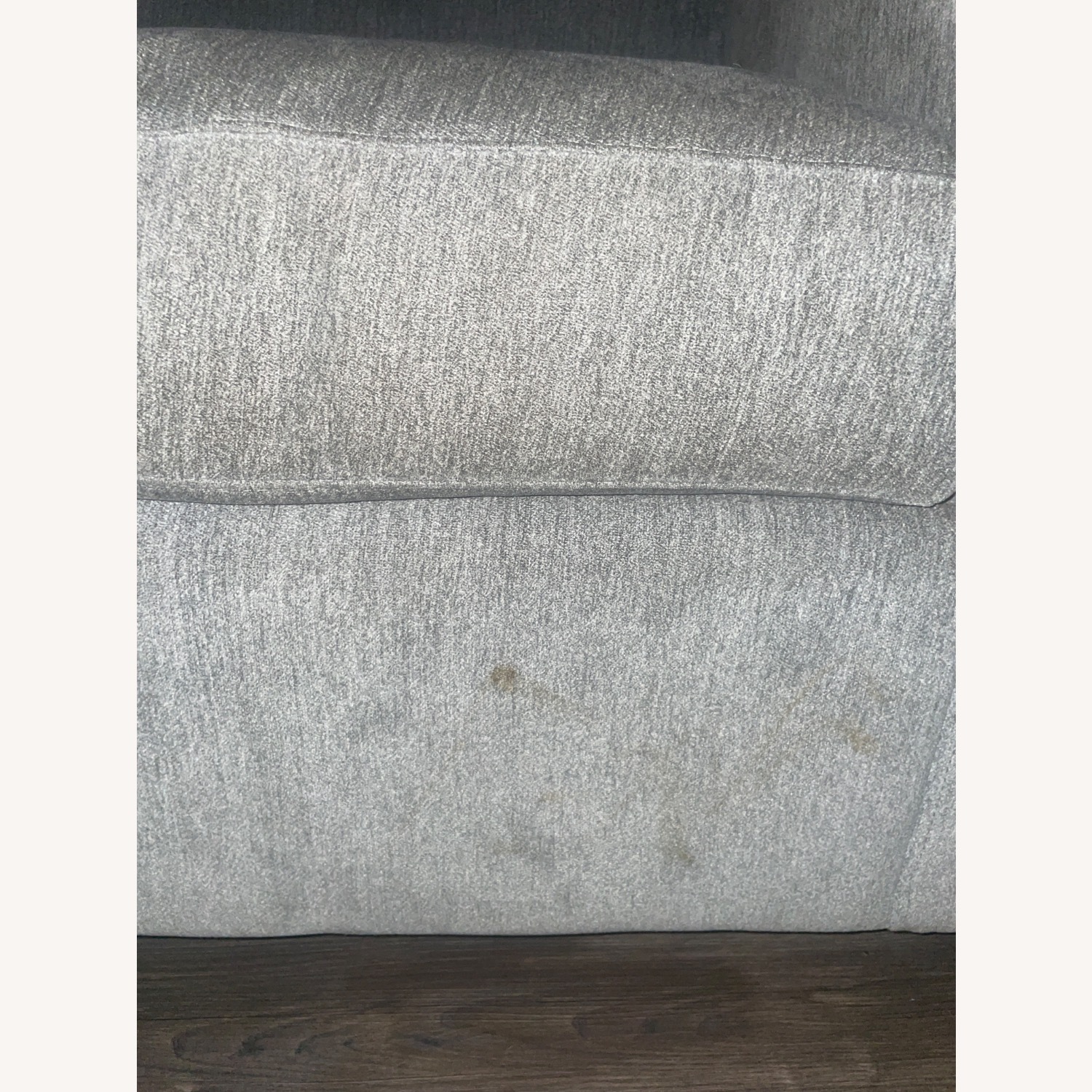 Crate & Barrel Light Gray Fabric Armchair - image-4