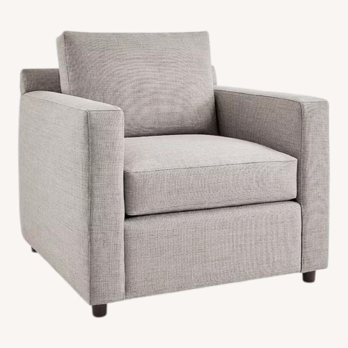 Used Crate & Barrel Light Gray Fabric Armchair for sale on AptDeco