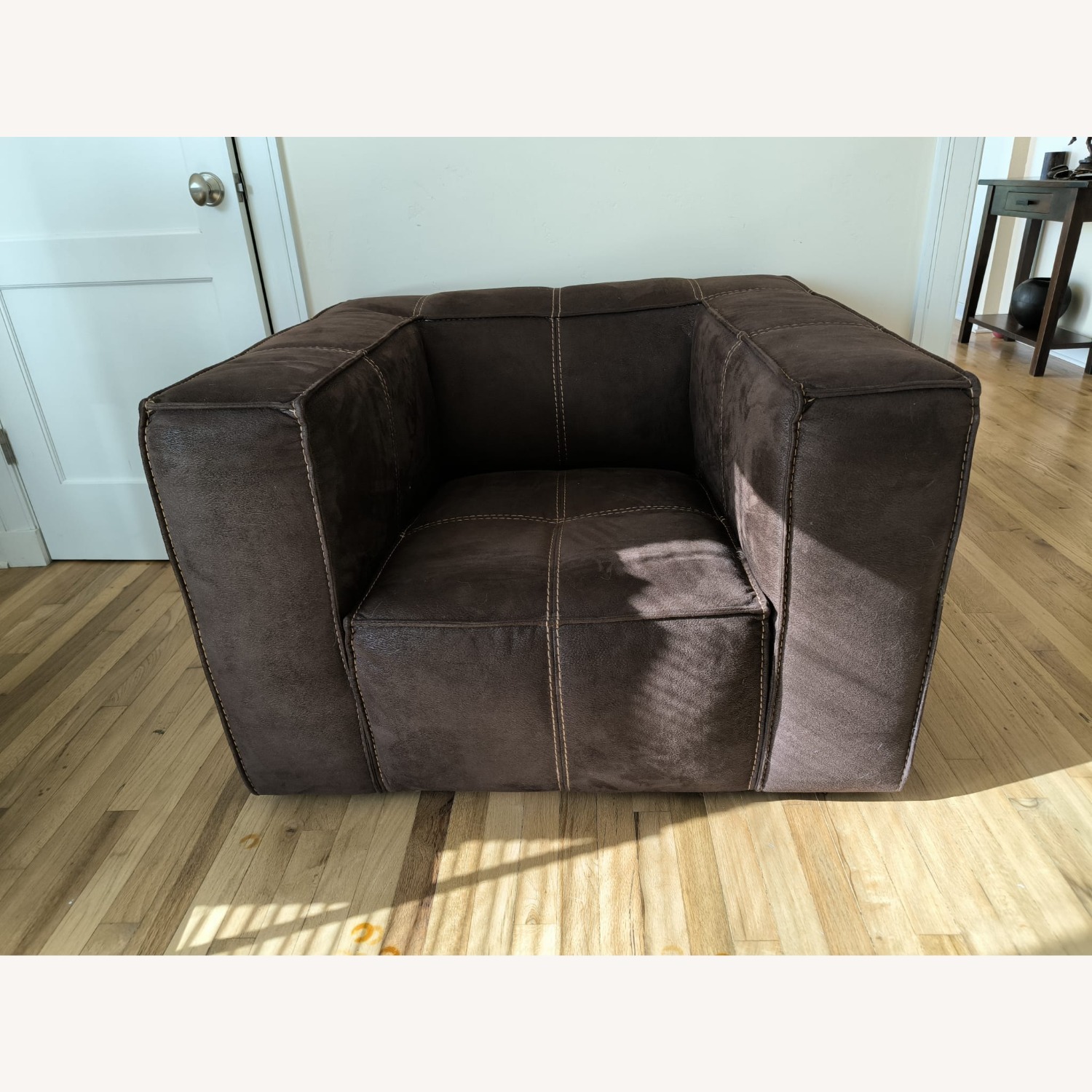 Scandinavian Designs Dark Brown Comfy Armchair - image-2